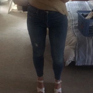 High waist MOTHER button jeans